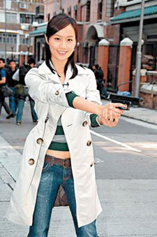 Fala Chen right before she shot the stuntman