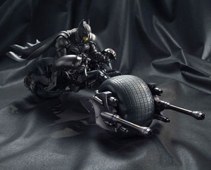 Batman and Batpod from Bandai