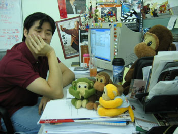 Kozo at his desk