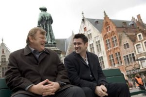 Brendan Gleeson (left) and Colin Farrell in IN BRUGES