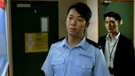 Derek Kwok (centre) and Nic Tse (right) in THE BEAST STALKER