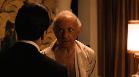 Lee Strasberg as Hyman Roth in THE GODFATHER, PART II