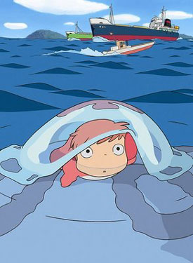 Ponyo on a Cliff